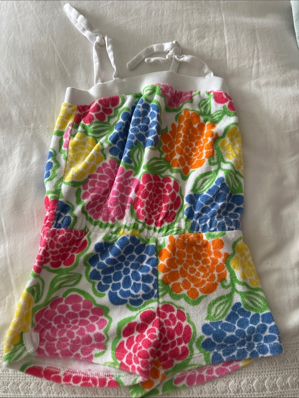 Lilly Pulitzer Girls Multicolor Floral One-Piece Romper